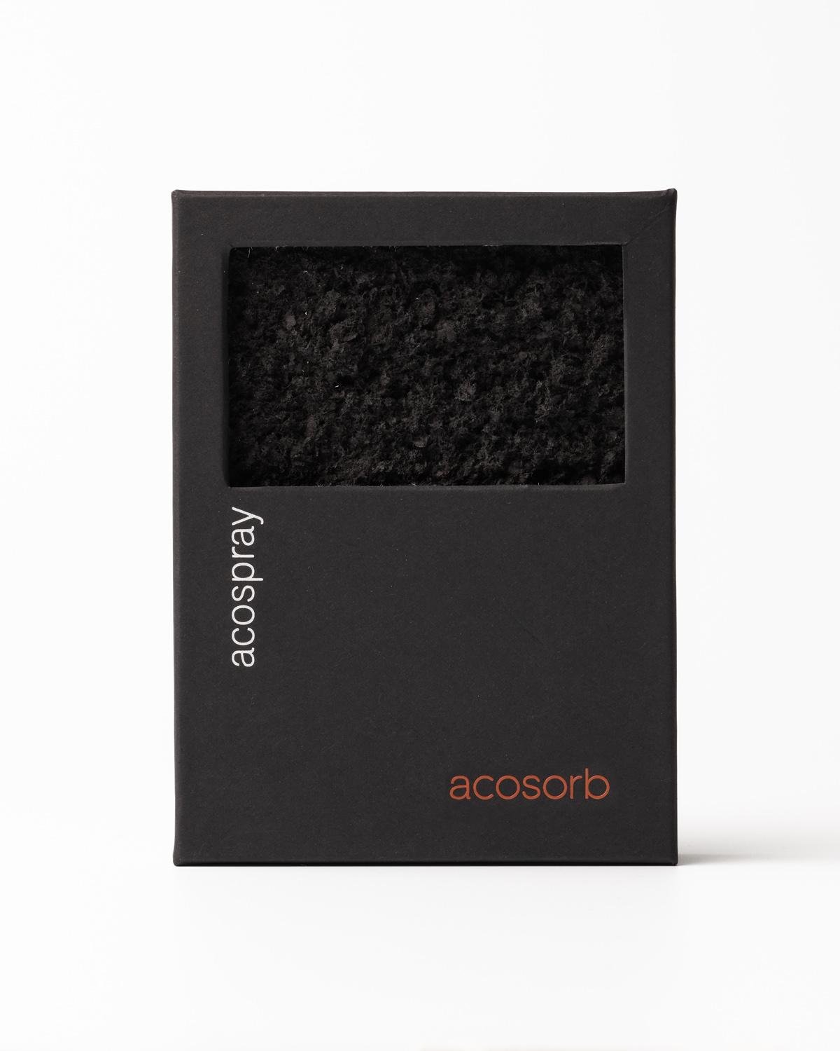 Front view of Acosorb Acospray DC2-1.0 sample in black box